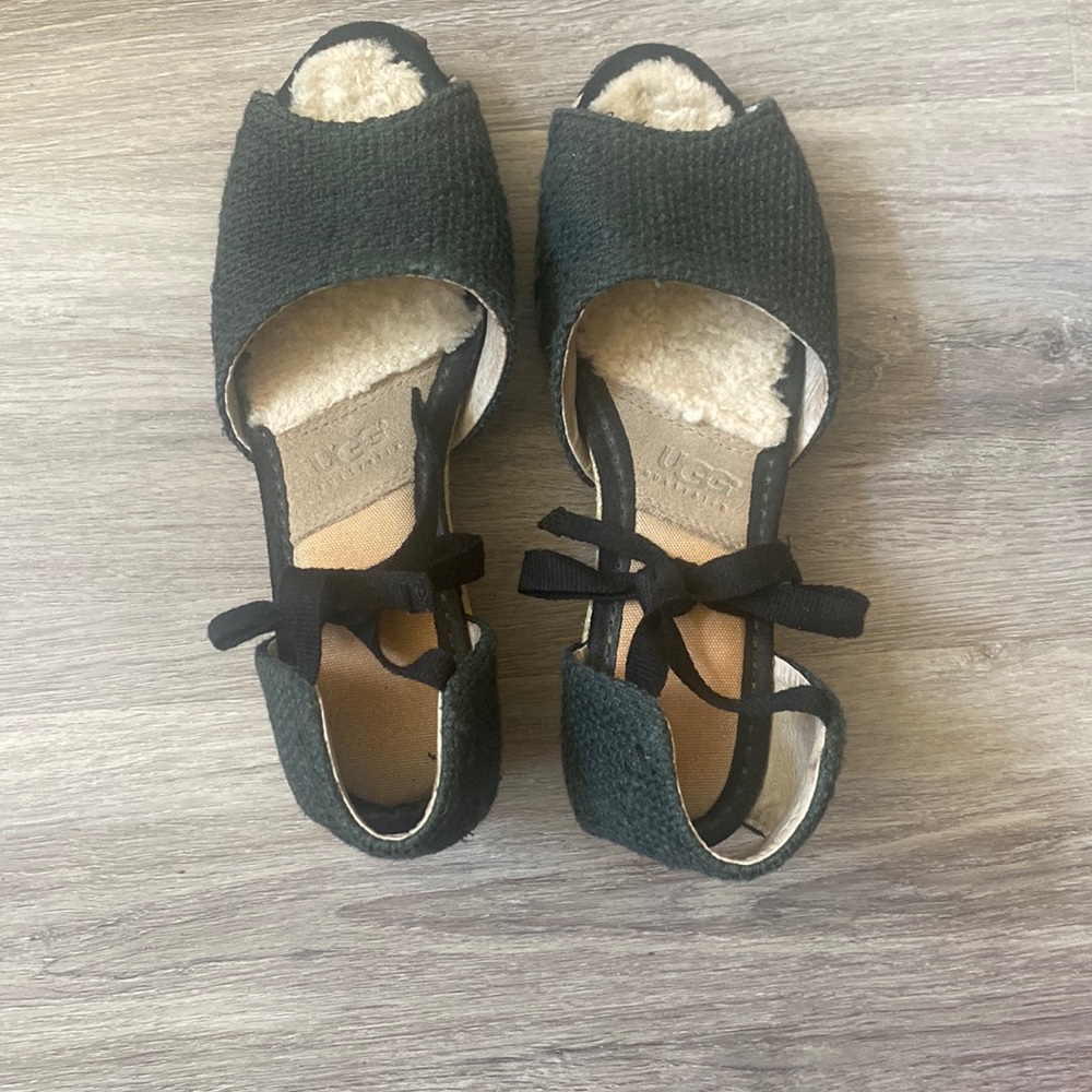 UGG Australia Delmar Jute Espadrille Wedge Sandals